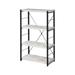 ACME Jurgen Bookshelf in Antique White and Black