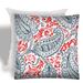 Joita PALMETTO Coral Indoor/Outdoor - Zippered Pillow Cover with Insert