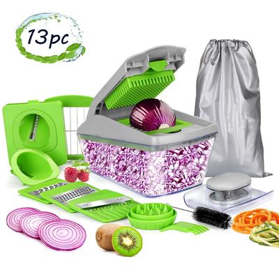 13X Vegetable Chopper Food Slicer Onion Cutter Dicer Veggie Fruit Tomato Kitchen - M