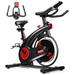 Quiet Belt-Drive Stationary Exercise Bike with 20LBS Flywheel for Home Workouts - 39.5'' x 20.5'' x 41.5"-46.5'' (L x W x H)