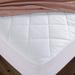 Extra Deep 18" Cotton & Down Alternative Quilted Mattress Pad - White