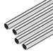 4Pcs 304 Stainless Steel Capillary Tube 8.5mm ID 9.5mm OD 300mm Long 0.5mm Wall - Silver