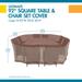 Duck Covers Ultimate Square Patio Table with Chairs Cover