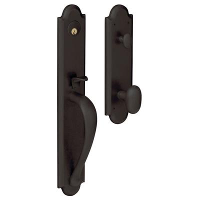 Baldwin Boulder Style Full Dummy Set Handleset with Oval Knob