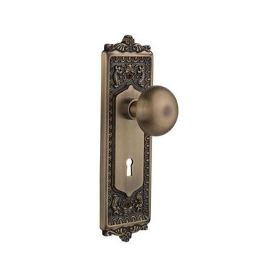 Nostalgic Warehouse New York Solid Brass Single Dummy Door Knob with