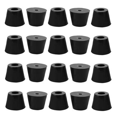 20pcs Rubber Feet Bumper Protector for Printer w Washer, D17x13xH13mm - Black - 0.669