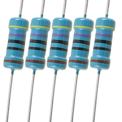 1W 470 Ohm 1% Axial Lead Metal Film Resistors x200pcs - 0.16" x 0.43" (D*L