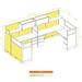 Modular Office Workstations 53-67H 2pack Bullpen Powered Cubicles