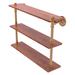 Allied Brass Pipeline Collection 16 Inch Ironwood Triple Shelf