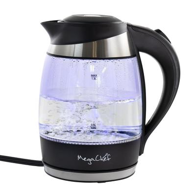 1.8Lt. Glass and Stainless Steel Electric Tea Kettle - N/A