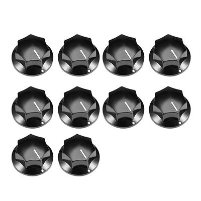 10Pcs 6mm Insert Shaft 33x17mm Plastic Potentiometer Rotary Knob Pots - 10pcs-L