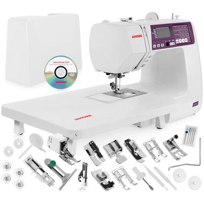 Janome 4120 Computerized Sewing Machine w/ Hard Case + Extension Table + Bonus Quilting Kit