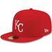 Men's New Era Red Kansas City Royals White Logo 59FIFTY Fitted Hat