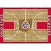 Imperial Ohio State Buckeyes 5'4" x 7'8" Courtside Rug