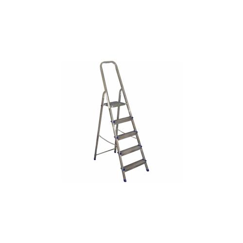 ALPFA 5 Stufen Aluminium-Haushaltsleiter 5 Stufen