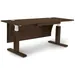 Copeland Furniture Invigo Sit-Stand Desk with Modesty Panel - 3048-REC-SQ-43-W-P-N-G-K-M-W