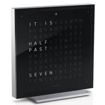 QLOCKTWO EARTH 13.5 Table Alarm Clock Front Cover ...