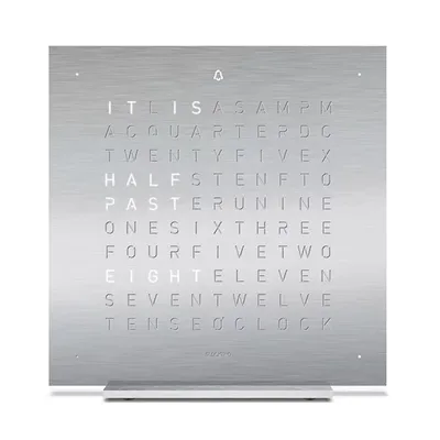 QLOCKTWO EARTH 13.5 METAL Table Alarm Clock