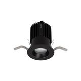 WAC Lighting Volta 2in LED Round Shallow Regressed Trim with Light Engine - R2RD1T-N930-BK