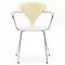 Cherner Chair Company Cherner Metal Base Armchair with Seat Pad