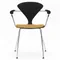 Cherner Chair Company Cherner Metal Base Armchair with Seat Pad