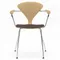 Cherner Chair Company Cherner Metal Base Armchair with Seat Pad