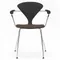 Cherner Chair Company Cherner Metal Base Armchair with Seat Pad