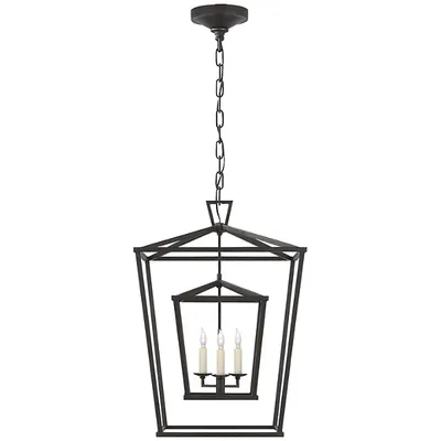 Visual Comfort Signature Darlana Double Cage Lantern Pendant Light