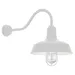 Hi-Lite Gooseneck Barn Light Warehouse Outdoor Wall Sconce - HL-A Arm with Cast Guard - H-QS15117/HL-A-93/CGU-93-CLR