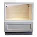 Craftline Ready to Assemble Shaker White Base Cabinets Microwave Cabinet - 30 Inch x 24 Inch x 34-1/2 Inch