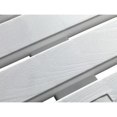 WENKO Duschmatte Indoor & Outdoor Weiß 55 x 55 cm, 55 x 55 cm, Weiß, Kunststoff weiß - weiss