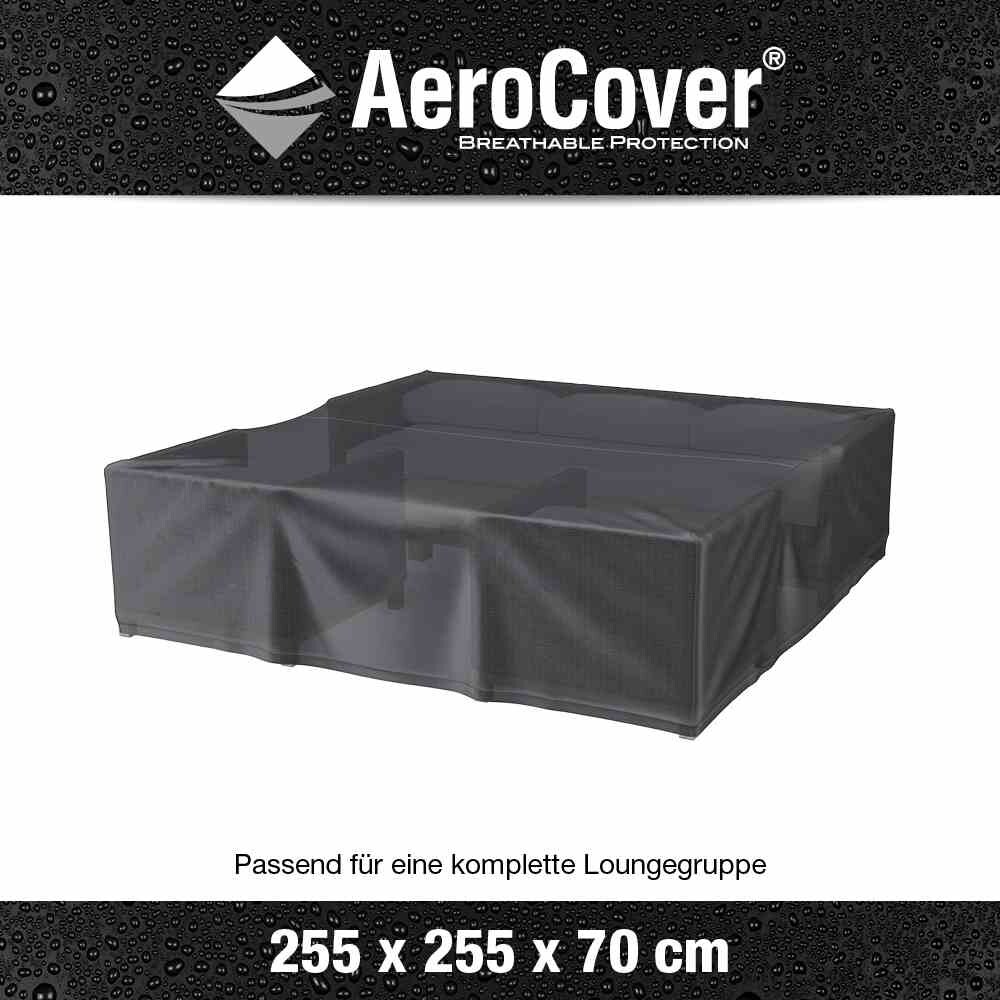 AEROCOVER AeroCover Atmungsaktive Schutzhülle für rechteckige Lounge-Sets 255x255xH70 cm Image