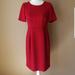 J. Crew Dresses | J. Crew Red Crepe Dress | Color: Red | Size: 4