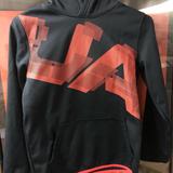 Under Armour Shirts & Tops | Boys Youth Under Armor Pull Over Hoodie | Color: Black/Red | Size: Mb