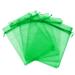 Boshen 4X 6Inch Organza Gift Bags Jewelry Drawstring Candy Favors Pouch Mesh Bag Set Of 100 in Green | 5 H x 7 W x 1 D in | Wayfair 09TOB0006AGR