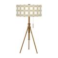 East Urban Home City Lights Tripoli Collection Tripoli Bash Adjustable Table Lamp Metal/Fabric in Yellow | 37 H x 18 W x 18 D in | Wayfair