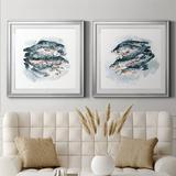 Dovecove Fish For Dinner I Fish For Dinner I - 2 Piece Picture Frame Set Paper, Glass in Blue | 34.5 H x 69 W x 1.5 D in | Wayfair