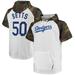 Men's Mookie Betts White/Camo Los Angeles Dodgers Player Big & Tall Raglan Hoodie T-Shirt