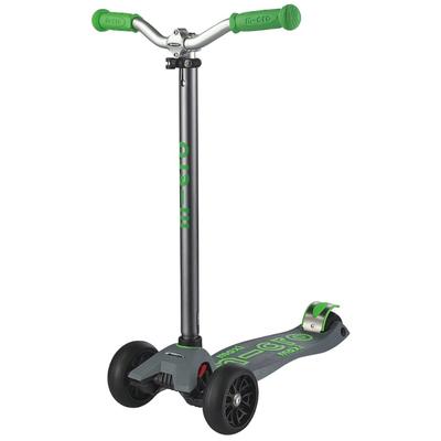 Micro Kickboard Maxi Deluxe Pro Scooter - Grey / Green