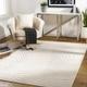 Stonecrest 3'11" x 5'7" Modern Contemporary Wool Cream/Light Beige/Peach Area Rug - Hauteloom