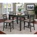 Yevana Contemporary Solid Wood 5-Piece Counter Height Dining Set by Furniture of America