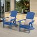 Bonosuki Patio Faux Wood Adirondack Chair Weather Resistant-Set of 2