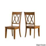 Eleanor Berry Red Farmhouse Trestle Base 6-Piece Dining Set - X Back by iNSPIRE Q Classic