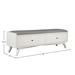 Flynn Mid Century Modern Accent Bench in White