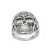 Balinese Skull,'Men's Handcrafted Sterling Silver Cocktail Ring'