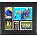Cooper Kupp Los Angeles Rams Framed 15" x 17" Player Collage with a Piece of Game-Used Football