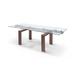 Orren Ellis Akashia 35" Dining Table Wood/Glass in Brown | 30 H x 63 W x 35 D in | Wayfair 13B3A396478A4AC6B763EC608409E9C2