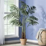 Bay Isle Home™ Pembroke 54" Artificial Palm Tree in Pot Silk/Plastic | 60 H x 42 W x 44 D in | Wayfair BCHH9188 41969941