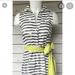 Anthropologie Dresses | Anthropologie Porridge Belted Striped Shirt Dress Size 0 | Color: Cream/Gray | Size: 0