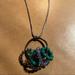 Nine West Jewelry | Nine West Rhinestone Necklace | Color: Gray/Green | Size: Os